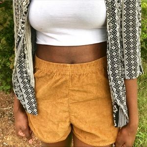 Corduroy shorts